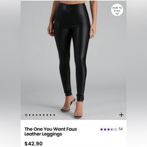 The One You Want Faux Leather Leggings - Windsor